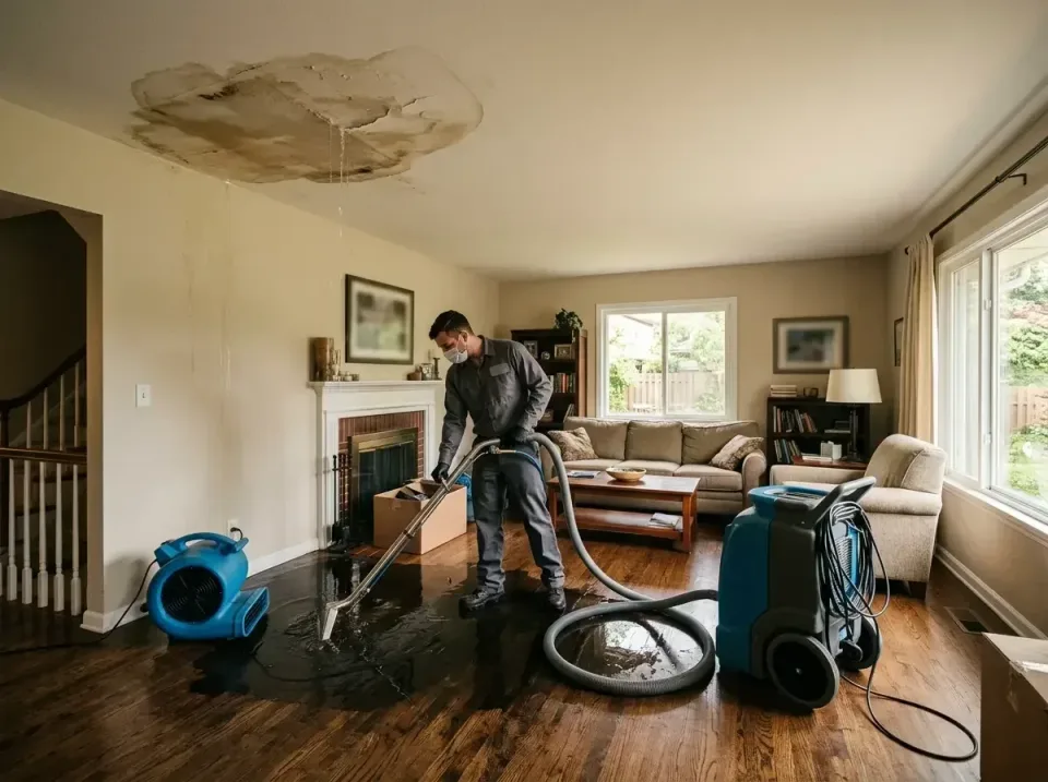 attic-pipe-burst-ceiling-drip-008 — frequently asked questions, Water Damage Restoration & Carpet Care in Franklin, IN